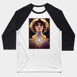 Death of A Star - Art Nouveau, Vintage, Mucha, Gilded Age, Space Baseball T-Shirt